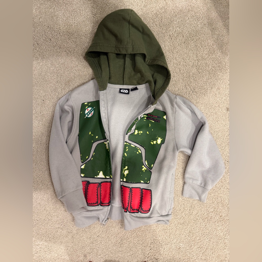 Star Wars Green and Gray Hoodie
